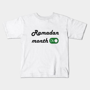 Ramadan month (ON mode) Kids T-Shirt